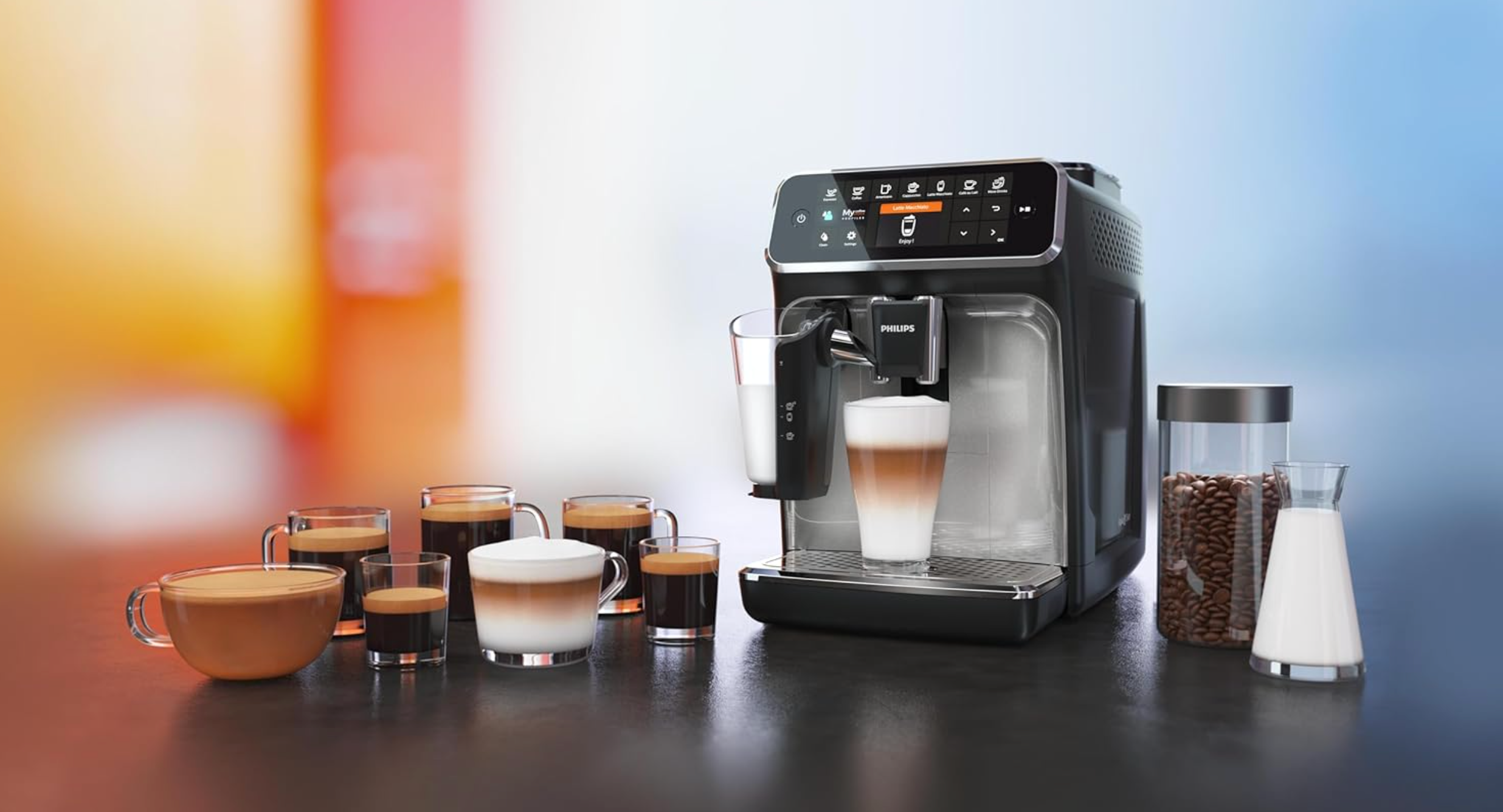 Philips LatteGo Serie 5400 – Vollautomatischer Kaffeevollautomat mit 12 Spezialitäten & Milchaufschäumer
